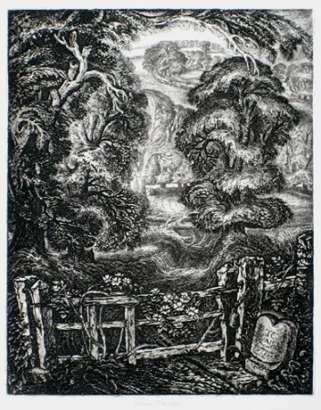 彫版 Tanner - The Old Road:  Elegy for the English Elm I