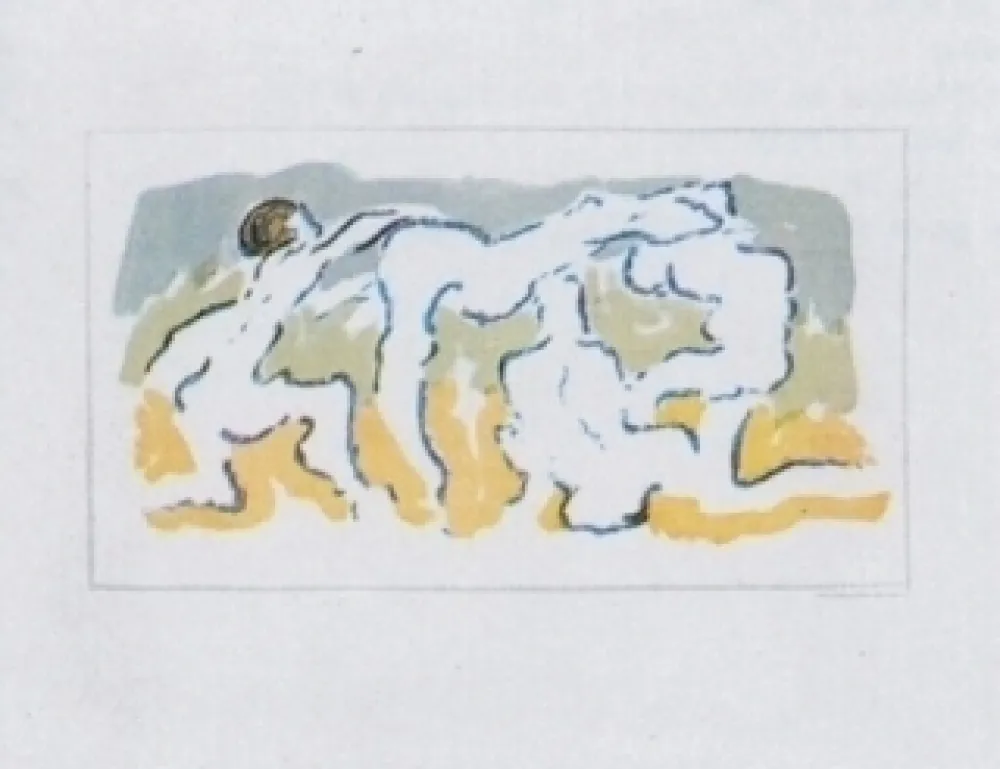 リトグラフ Tanning - Hommage à Penrose