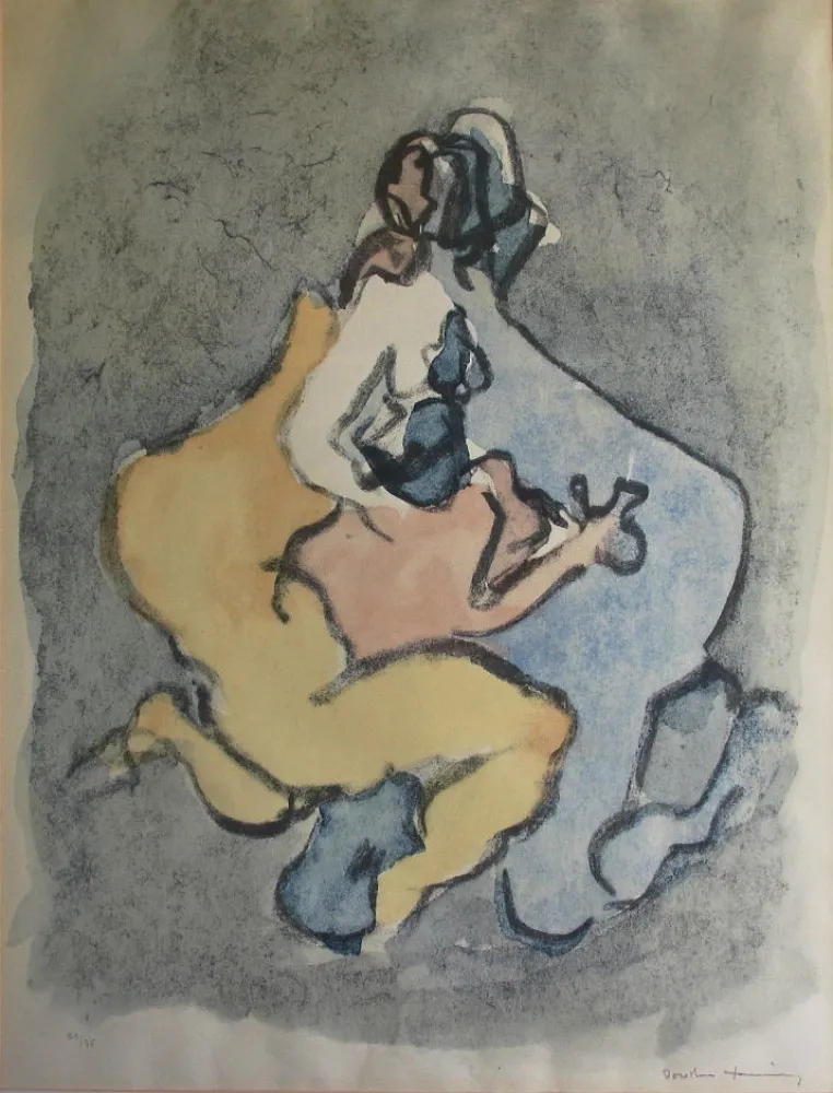 リトグラフ Tanning - Sans titre