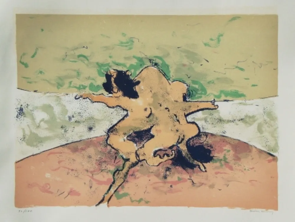 リトグラフ Tanning - Trouble in paradise