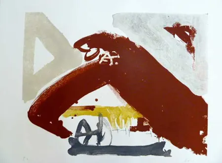 リトグラフ Tàpies - 618. Sin Título