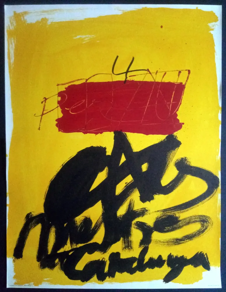 掲示 Tàpies - Als mestres de Catalunya