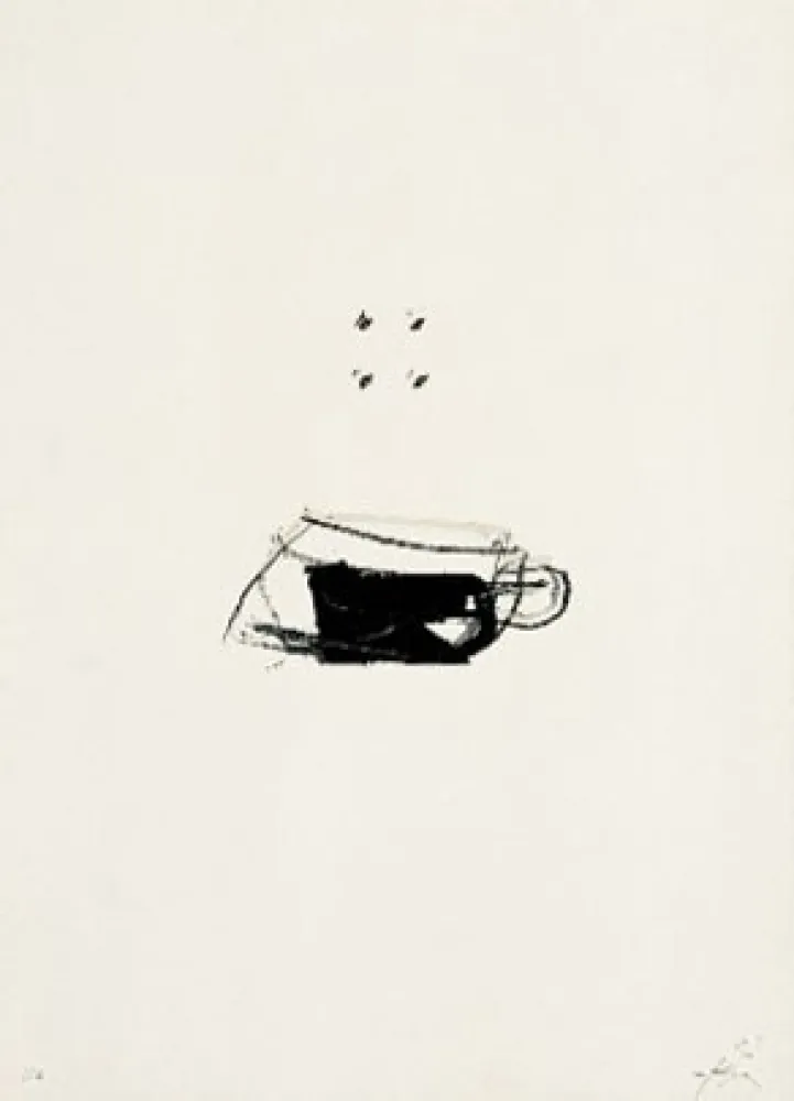 リトグラフ Tàpies - Clau 10