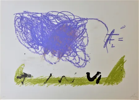 リトグラフ Tàpies - Clau 16