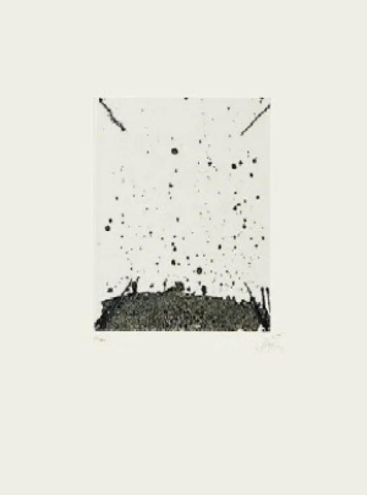 リトグラフ Tàpies - Clau 19