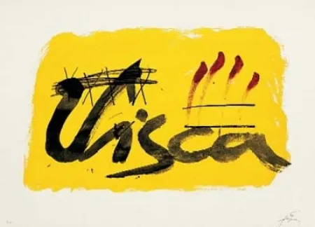 リトグラフ Tàpies - Clau 8