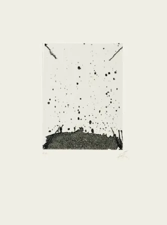 リトグラフ Tàpies - Clau de foc 19