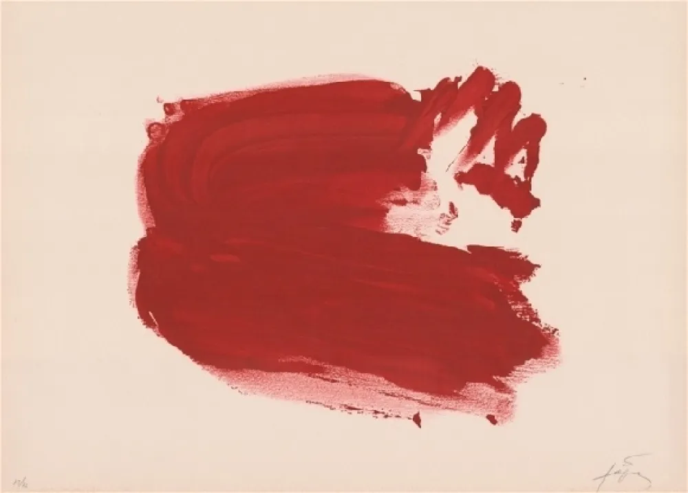 リトグラフ Tàpies - Clau de foc 2