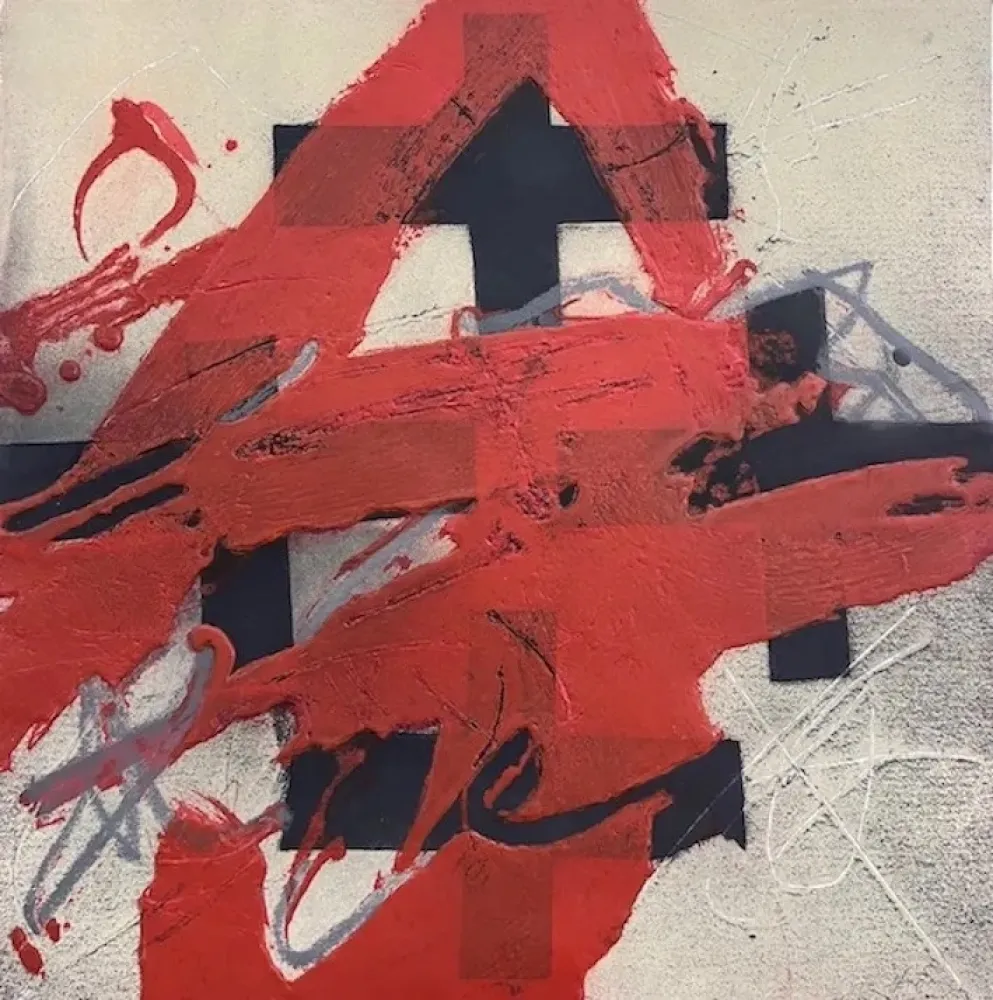 エッチング Tàpies - Cobertura de Roig