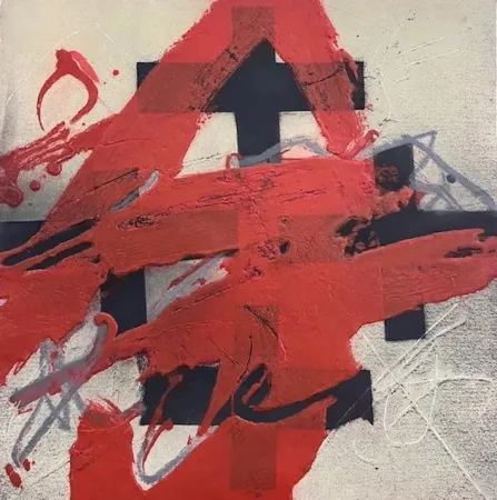 エッチング Tàpies - Cobertura de Roig