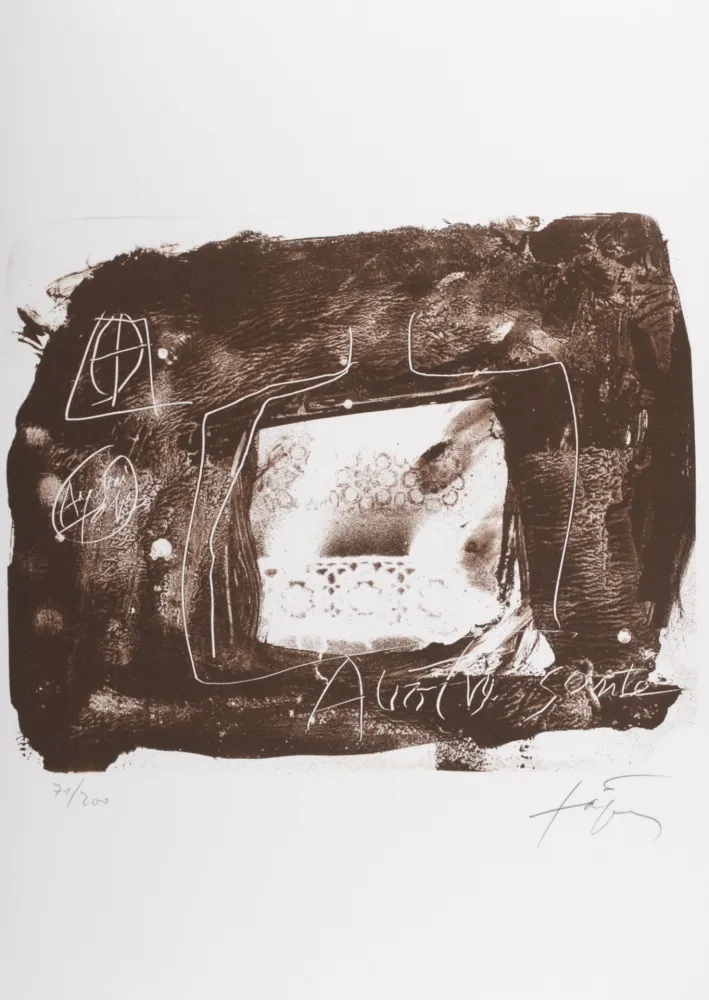 リトグラフ Tàpies - Composition, 1979 - Hand-signed