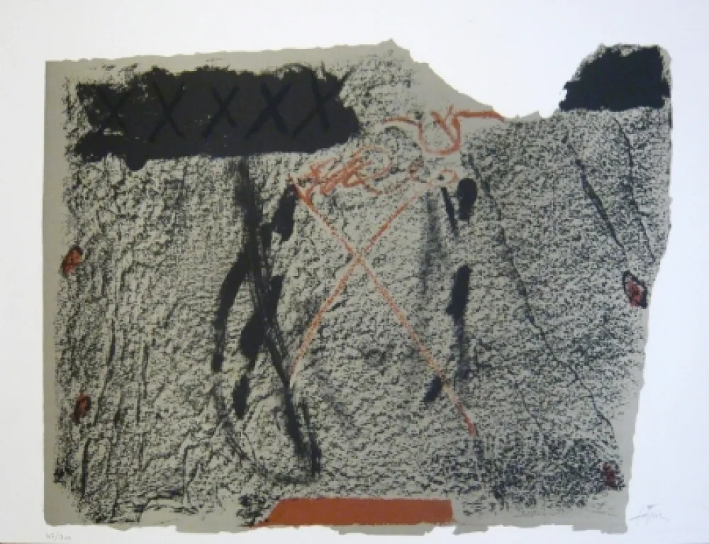 リトグラフ Tàpies - Composition