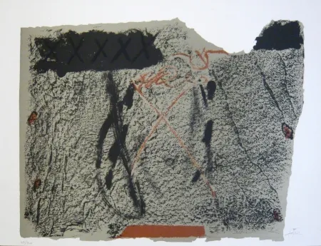 リトグラフ Tàpies - Composition