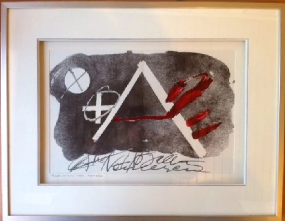 リトグラフ Tàpies - Composition