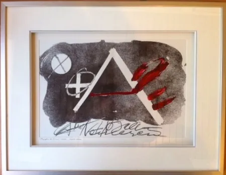 リトグラフ Tàpies - Composition