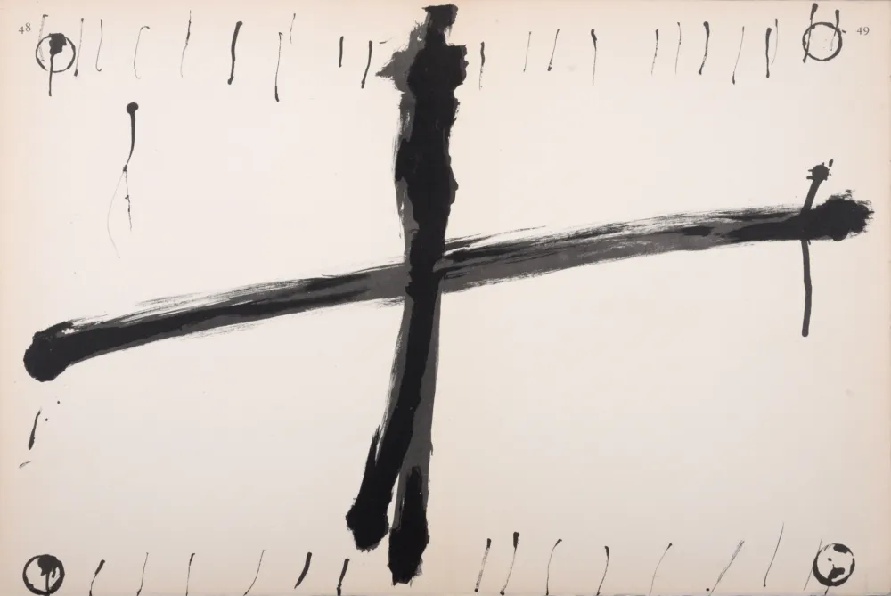 リトグラフ Tàpies - Composition, C. 1970