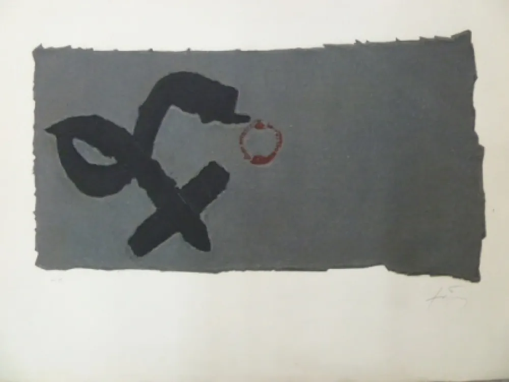 エッチング Tàpies - CREU DEFORMADA