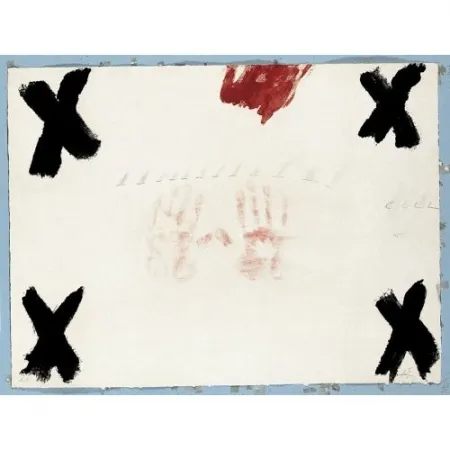 彫版 Tàpies - Dues mans	