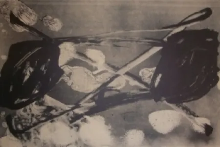 リトグラフ Tàpies - Empreinte barrrée