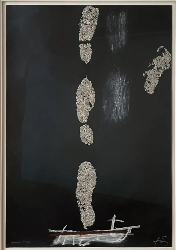 エッチング Tàpies - Empreintes de pas