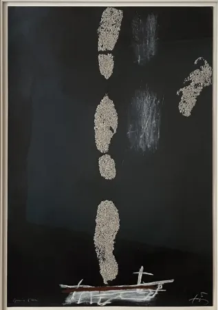エッチング Tàpies - Empreintes de pas