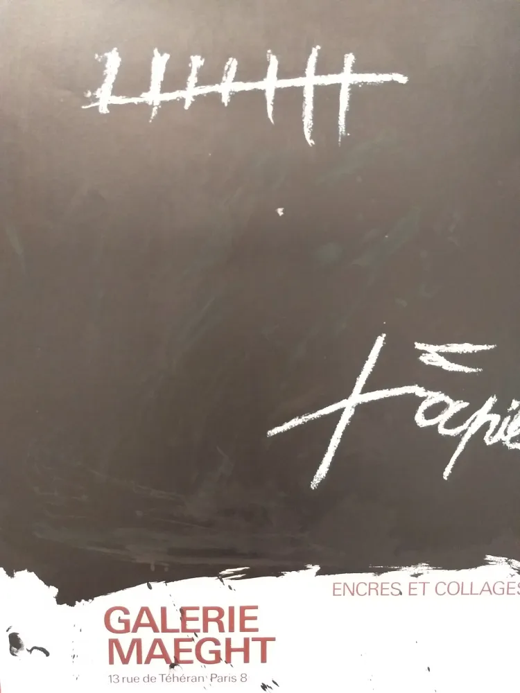 掲示 Tàpies - Encres et collages