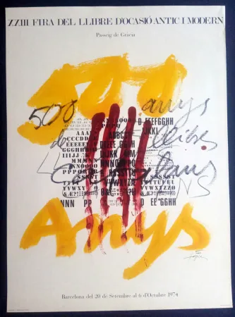 掲示 Tàpies - Fira del llibre Antíc i Modern