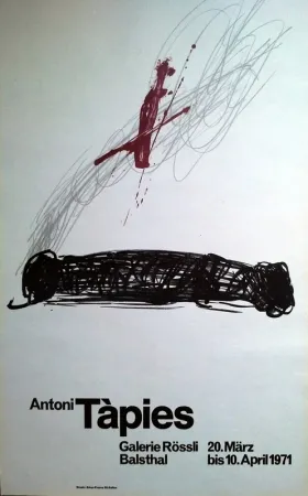 掲示 Tàpies - GALERIE ROSSLI. 300 EJ. GALFETTI 247.