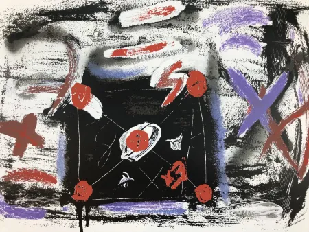 シルクスクリーン Tàpies - La lettre