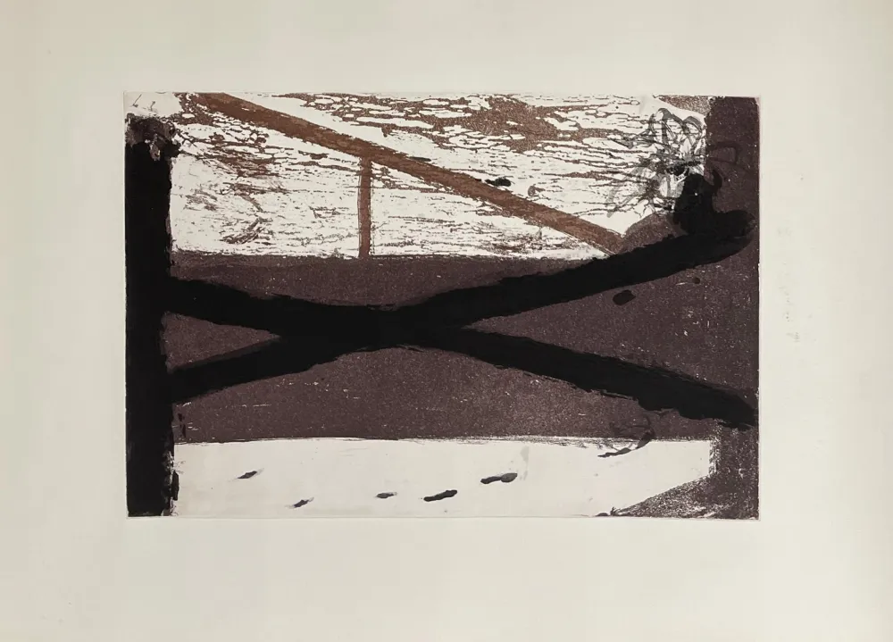 彫版 Tàpies - Le lit