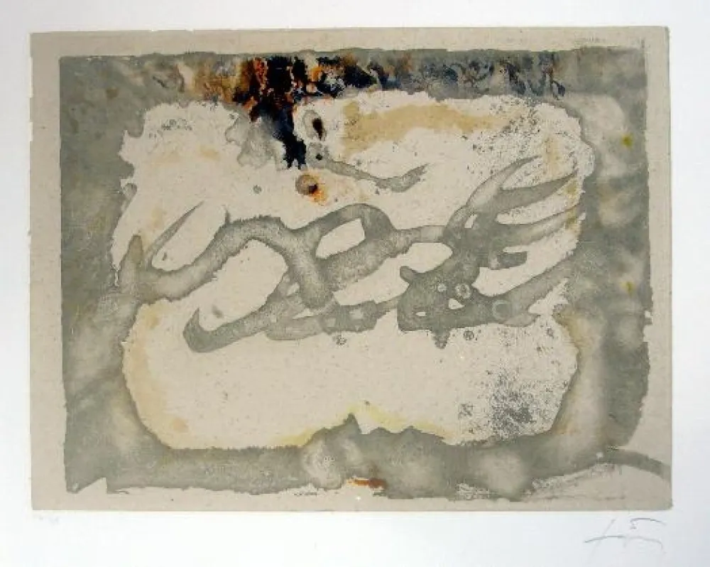 エッチングと　アクチアント Tàpies - Muntanyes