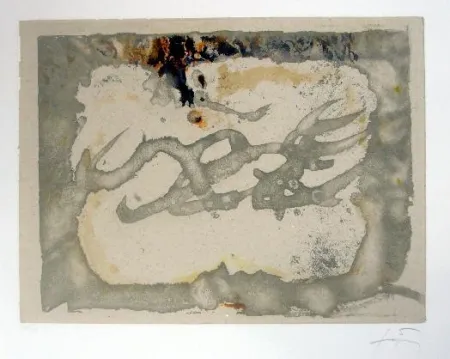 エッチングと　アクチアント Tàpies - Muntanyes