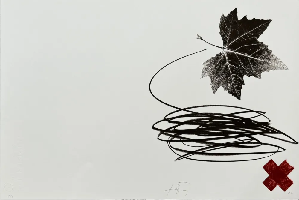 リトグラフ Tàpies - Neujahrskarte