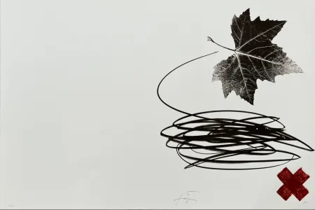 リトグラフ Tàpies - Neujahrskarte