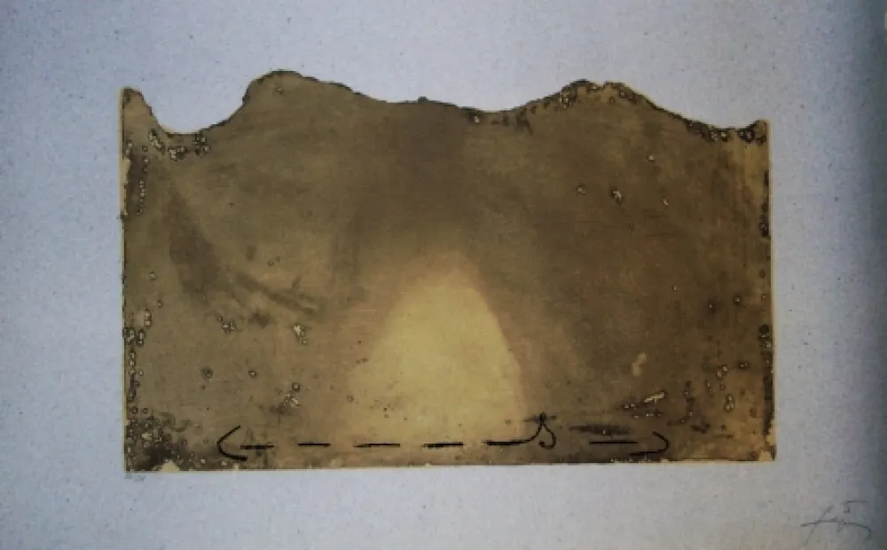 エッチングと　アクチアント Tàpies - Petrificada petrificante