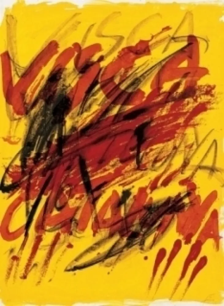 リトグラフ Tàpies - Poems-6
