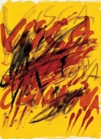 リトグラフ Tàpies - Poems-6