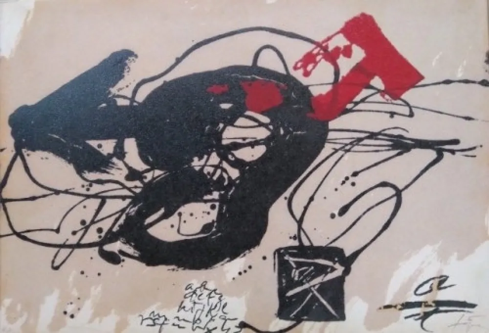 エッチング Tàpies - Primer Congreso Nacional de Neuropedriatria