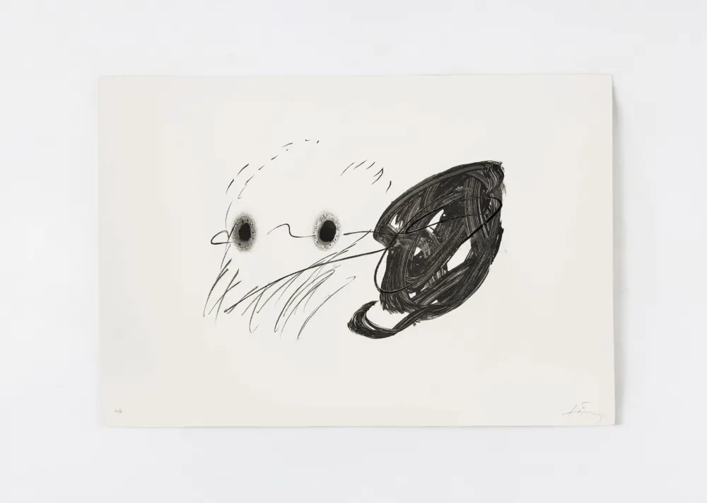 リトグラフ Tàpies - Regard 