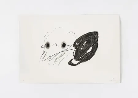 リトグラフ Tàpies - Regard 