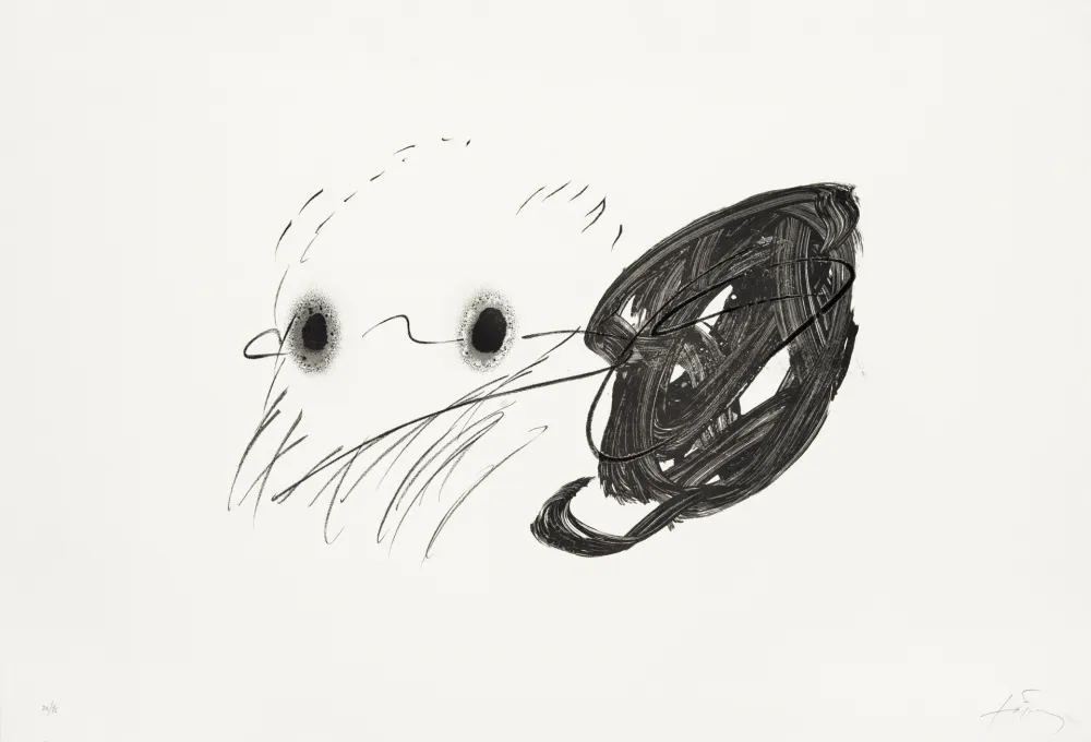 リトグラフ Tàpies - Regard