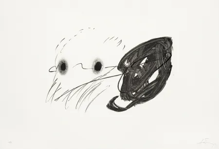 リトグラフ Tàpies - Regard