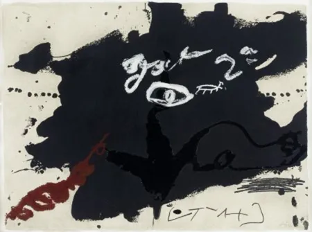 彫版 Tàpies - Roig i negre 1