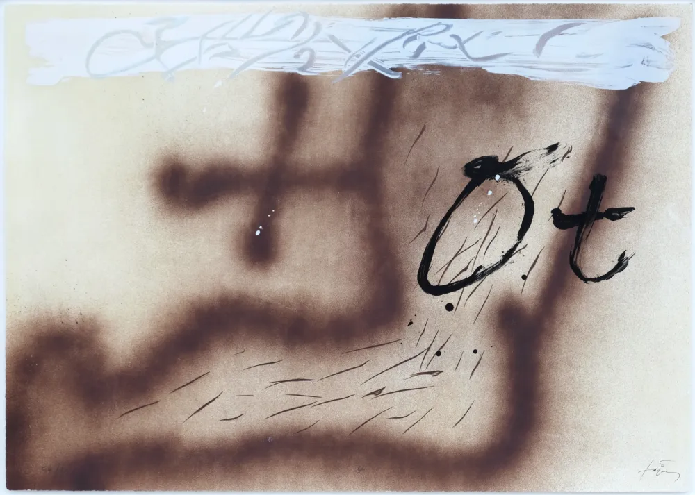 リトグラフ Tàpies - Suite 63 x 90 (No 4)