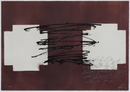 リトグラフ Tàpies - Suite 63 x 90 (No 8)