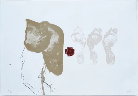 リトグラフ Tàpies - Suite 63 x 90 (No 9)