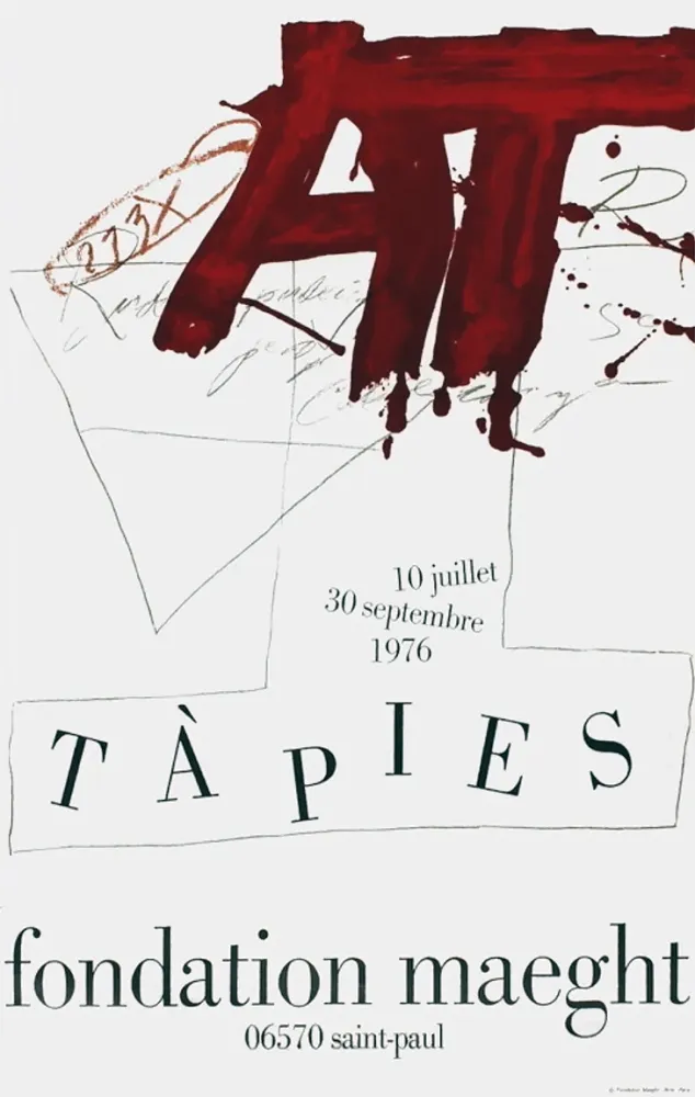 掲示 Tàpies - TÀPIES Expo 76 - Fondation Maeght