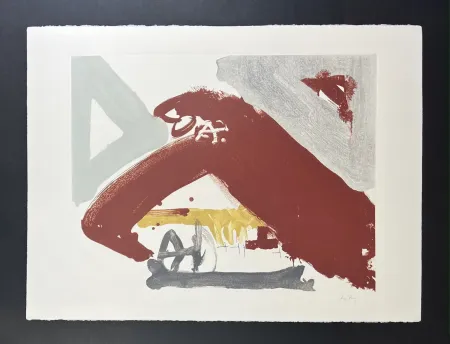 リトグラフ Tàpies - Untitled