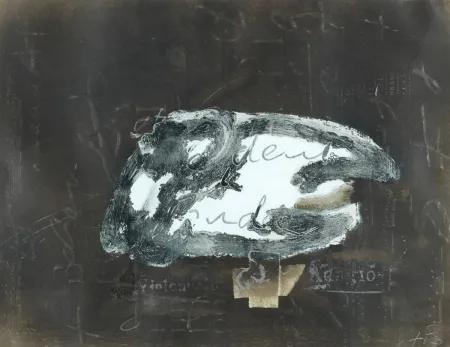 リトグラフ Tàpies - Variaciones sobre un tema musical, 10