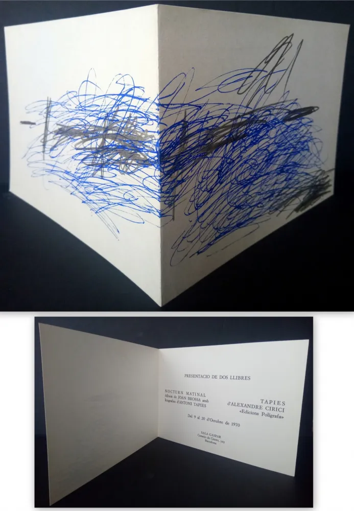 オフセット Tàpies - Vernissage Presentation Book Nocturn Matinal Sala Gaspar